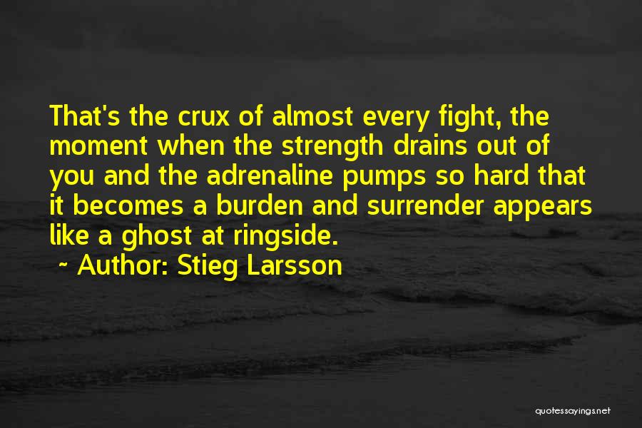 Crux Quotes By Stieg Larsson