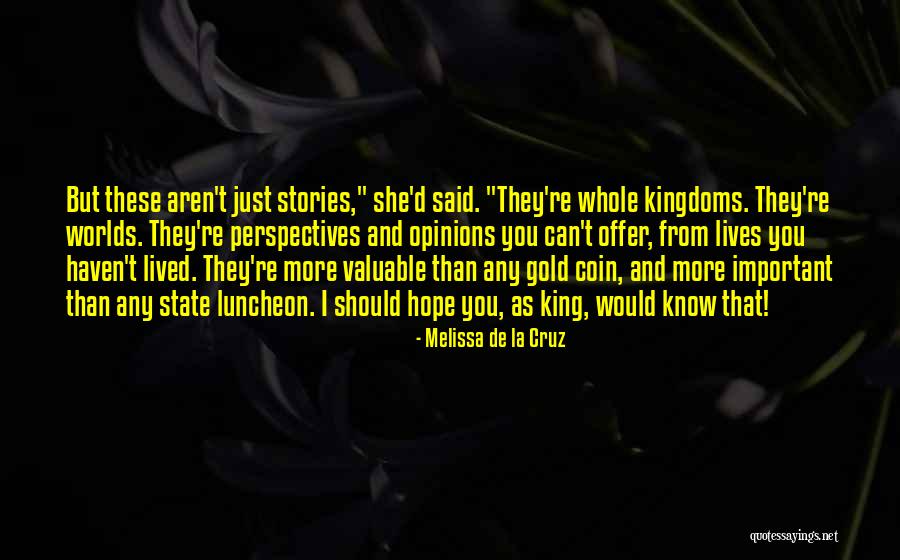 Cruz Quotes By Melissa De La Cruz