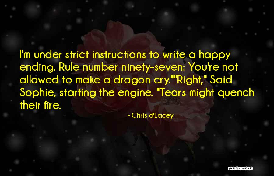 Cry Happy Tears Quotes By Chris D'Lacey