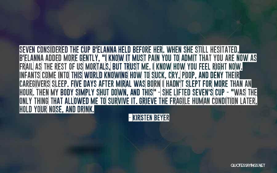 Cry Later Quotes By Kirsten Beyer Cry Later Quotes By Kirsten Beyer