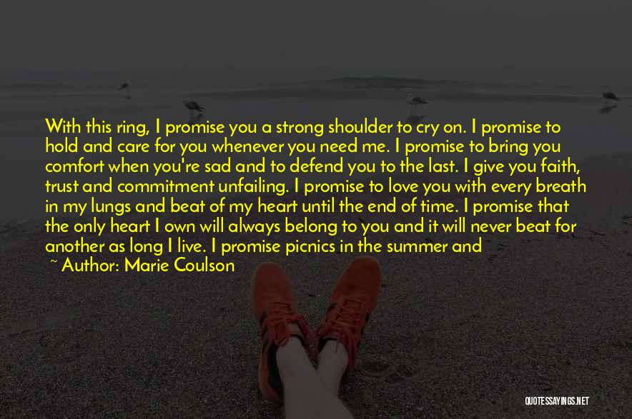 Cry On My Shoulder Quotes By Marie Coulson