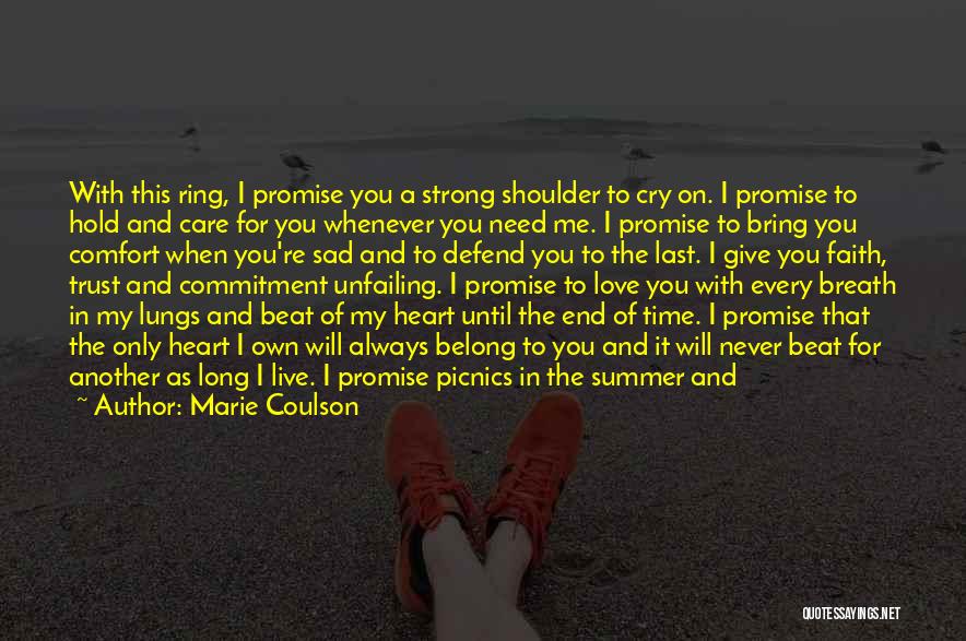 Cry On Your Shoulder Quotes By Marie Coulson
