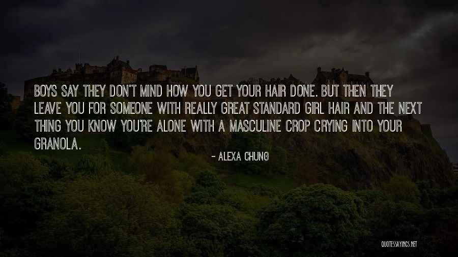 Crying Alone Quotes By Alexa Chung