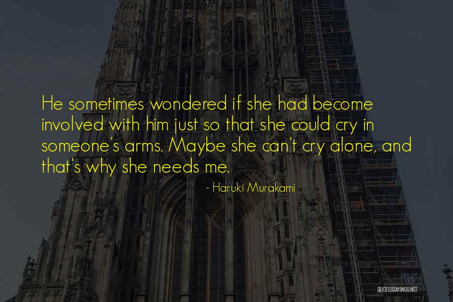 Crying Alone Quotes By Haruki Murakami