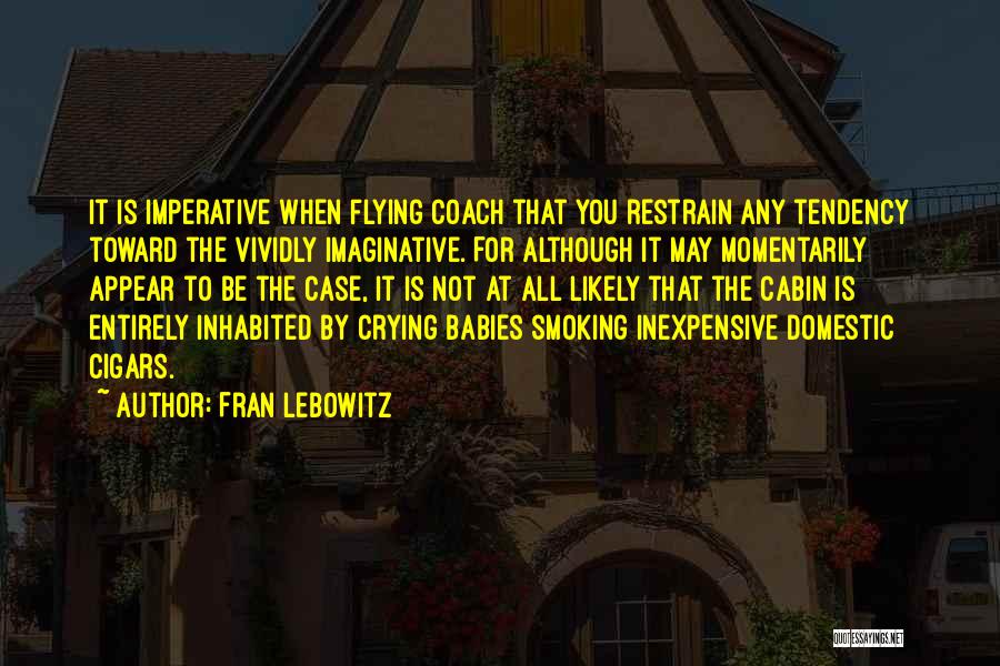 Crying Babies Quotes By Fran Lebowitz
