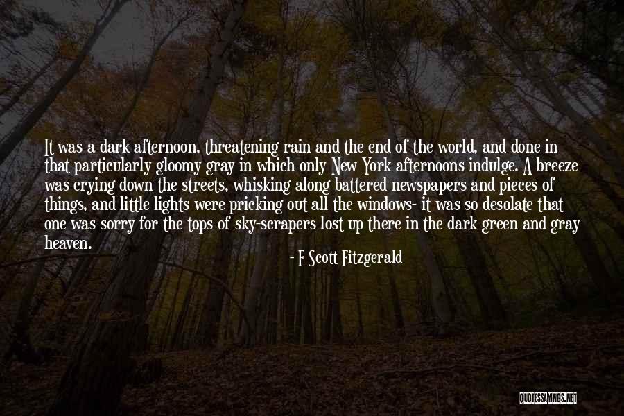 Crying In The Rain Quotes By F Scott Fitzgerald