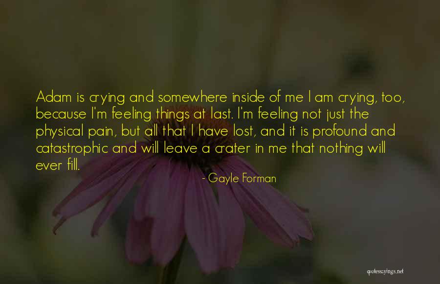 Crying Inside Quotes By Gayle Forman Crying Inside Quotes By Gayle Forman