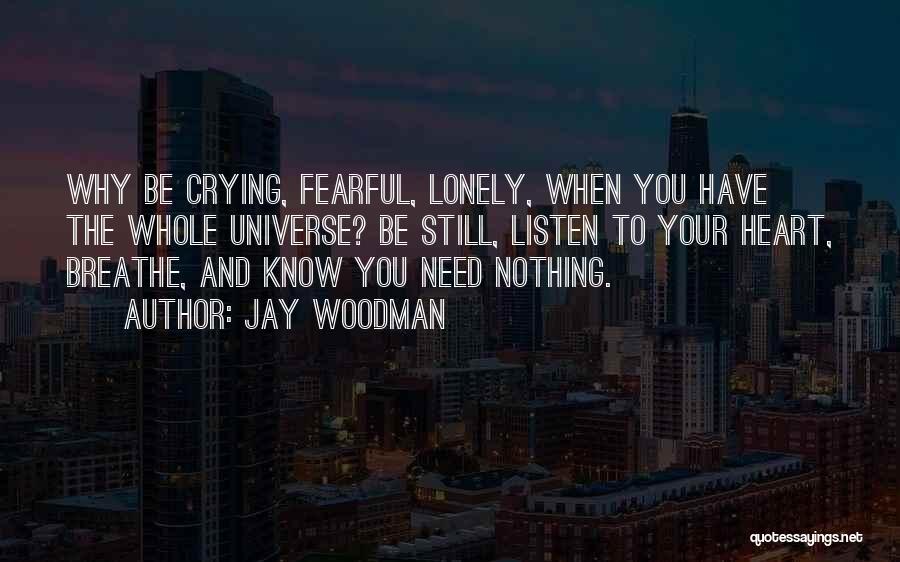 Crying My Heart Out Over You Quotes By Jay Woodman