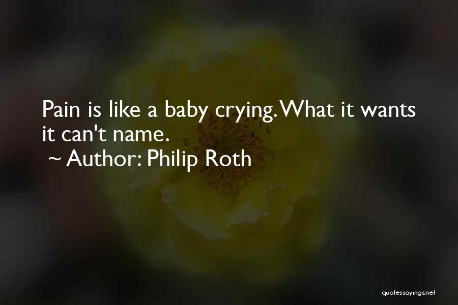 Crying Pain Quotes By Philip Roth