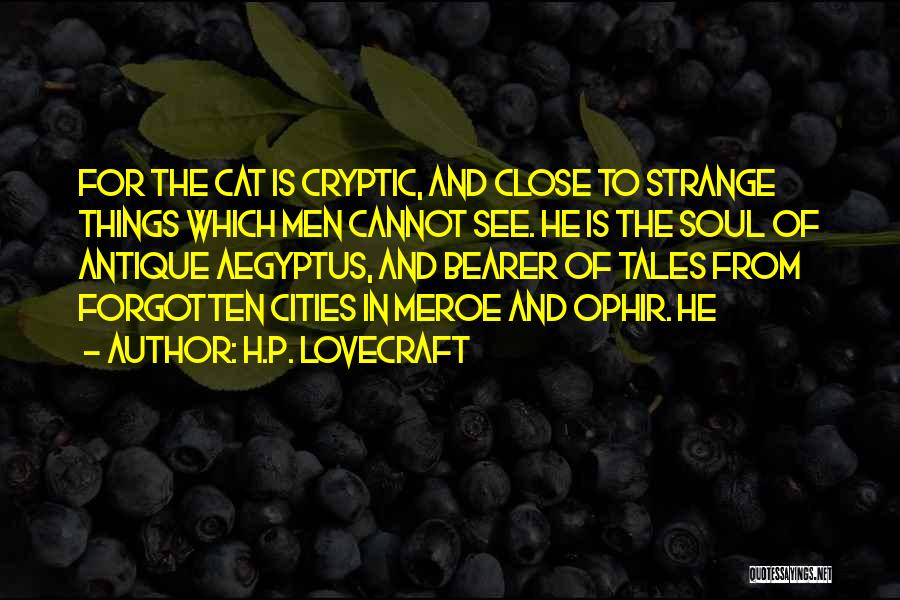 Cryptic Quotes By H.P. Lovecraft