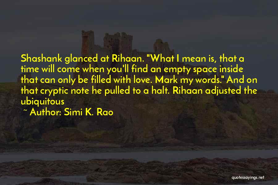 Cryptic Quotes By Simi K. Rao