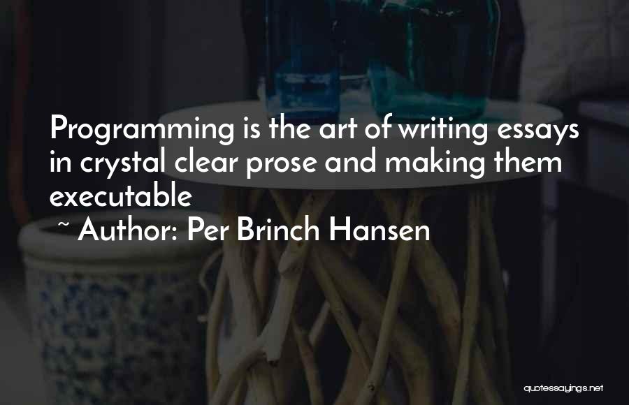 Crystal Clear Quotes By Per Brinch Hansen