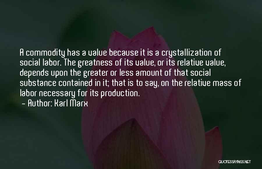 Crystallization Quotes By Karl Marx