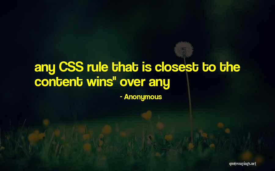 Css Quotes By Anonymous