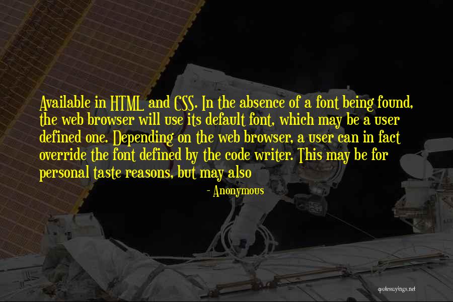 Css Quotes By Anonymous