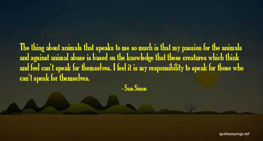 Cualquieras Quotes By Sam Simon Cualquieras Quotes By Sam Simon