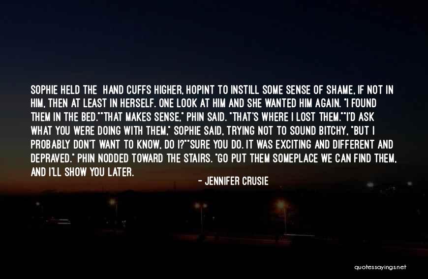 Cuffs Quotes By Jennifer Crusie