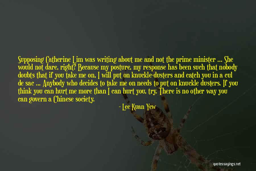 Cul De Sac Quotes By Lee Kuan Yew