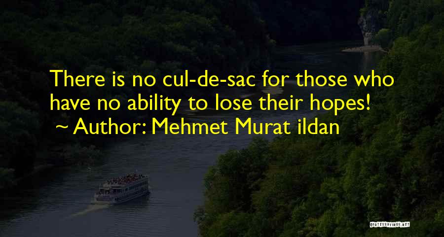 Cul De Sac Quotes By Mehmet Murat Ildan