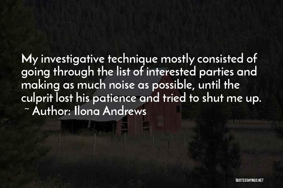 Culprit Quotes By Ilona Andrews