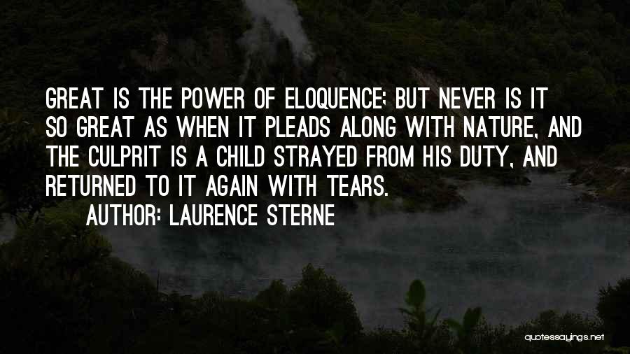 Culprit Quotes By Laurence Sterne