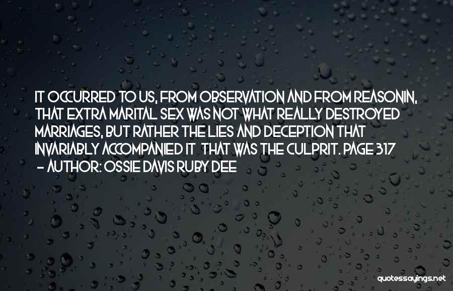 Culprit Quotes By Ossie Davis Ruby Dee