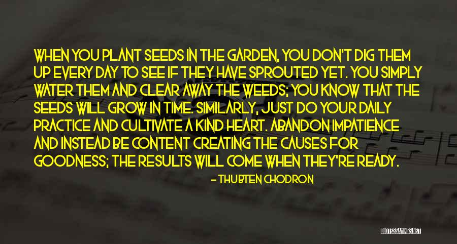 Cultivate Your Garden Quotes By Thubten Chodron Cultivate Your Garden Quotes By Thubten Chodron