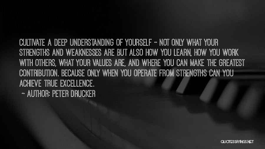 Cultivate Yourself Quotes By Peter Drucker