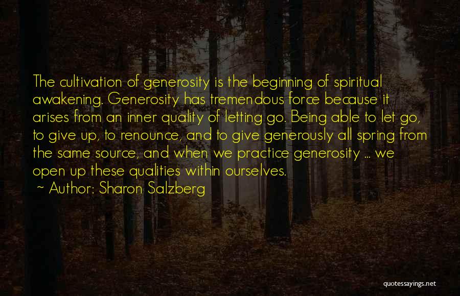 Cultivation Quotes By Sharon Salzberg