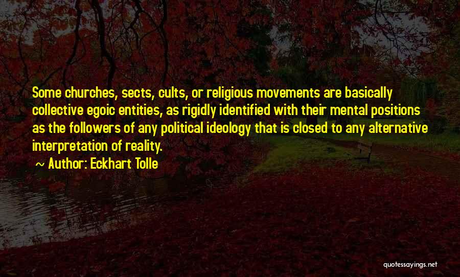Cults Quotes By Eckhart Tolle