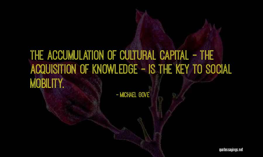 Cultural Capital Quotes By Michael Gove