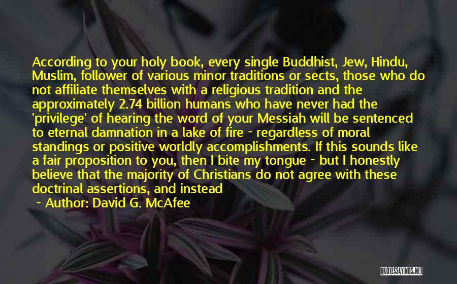 Cultural Traditions Quotes By David G. McAfee