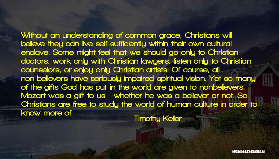 Cultural Understanding Quotes By Timothy Keller