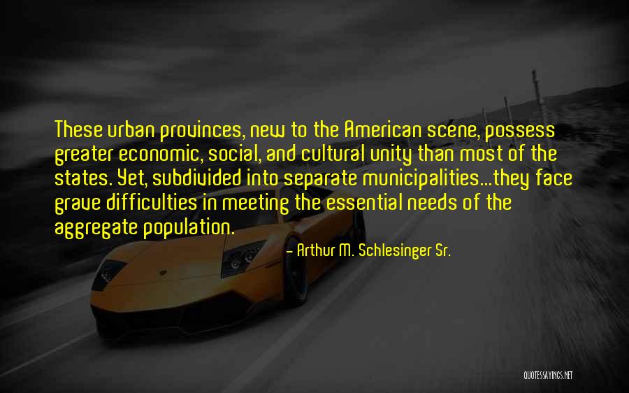 Cultural Unity Quotes By Arthur M. Schlesinger Sr.