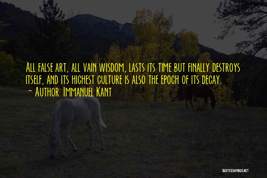 Culture And Art Quotes By Immanuel Kant