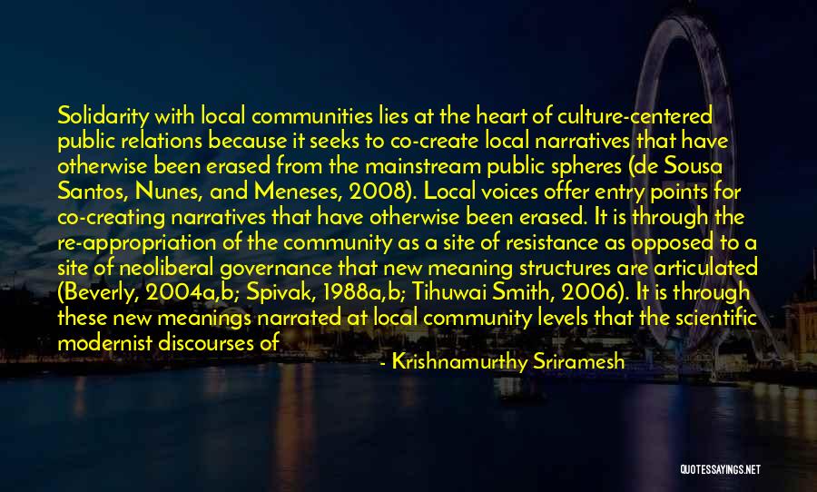 Culture And Diversity Quotes By Krishnamurthy Sriramesh