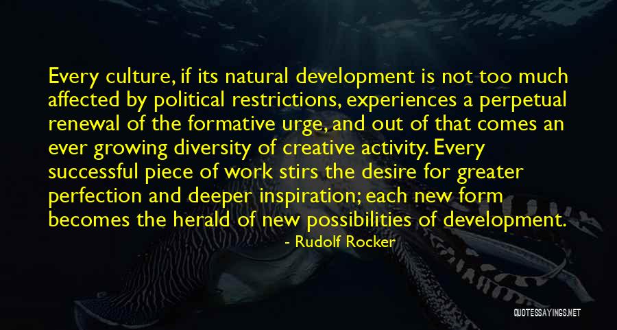 Culture And Diversity Quotes By Rudolf Rocker