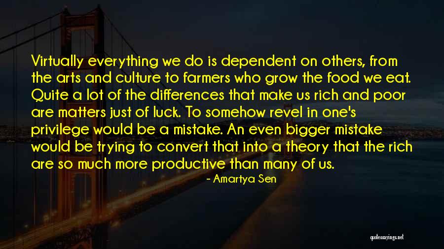 Culture And Food Quotes By Amartya Sen