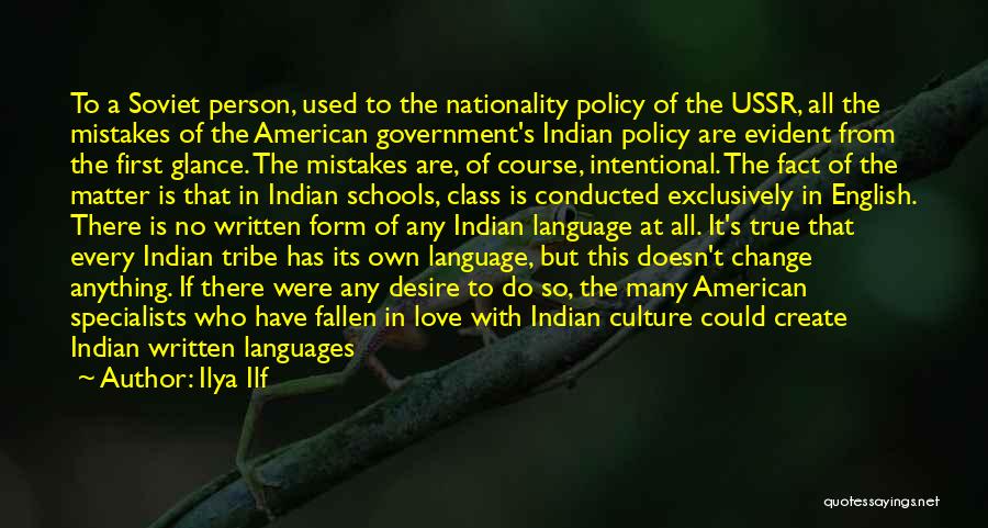 Culture And Imperialism Quotes By Ilya Ilf