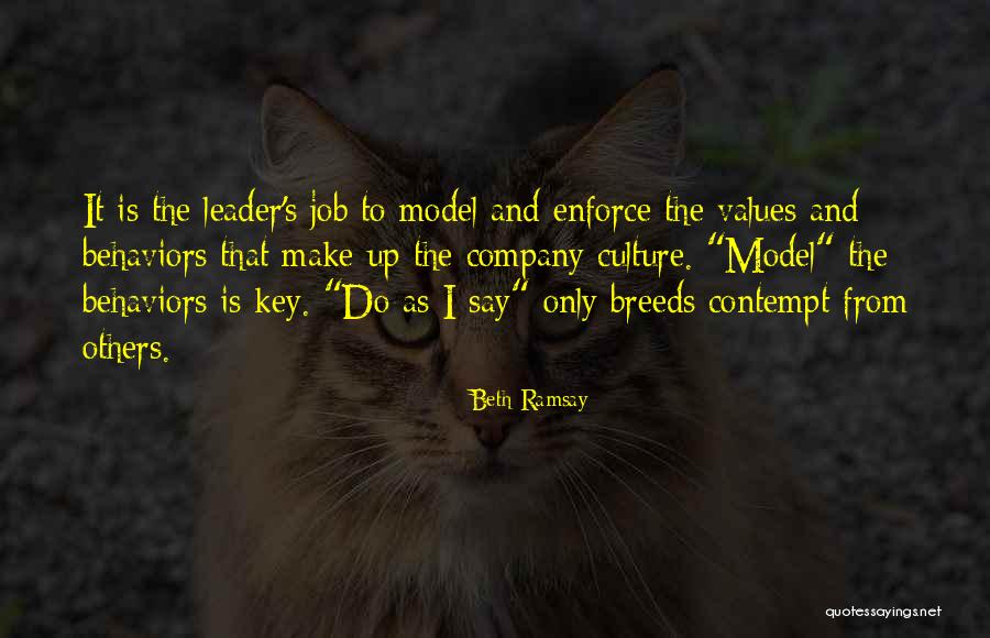 Culture And Leadership Quotes By Beth Ramsay