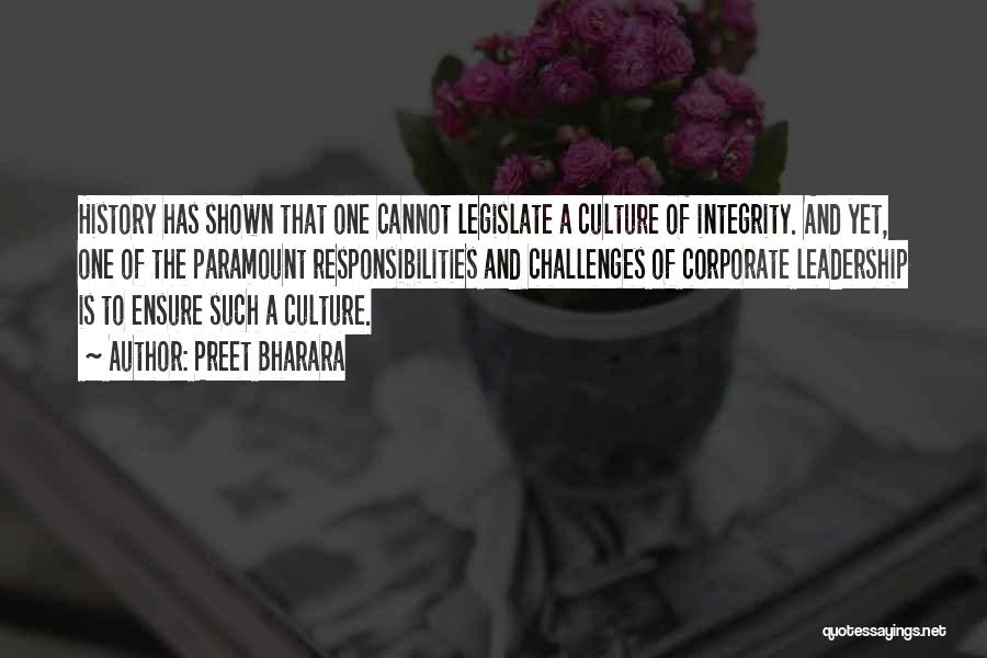 Culture And Leadership Quotes By Preet Bharara