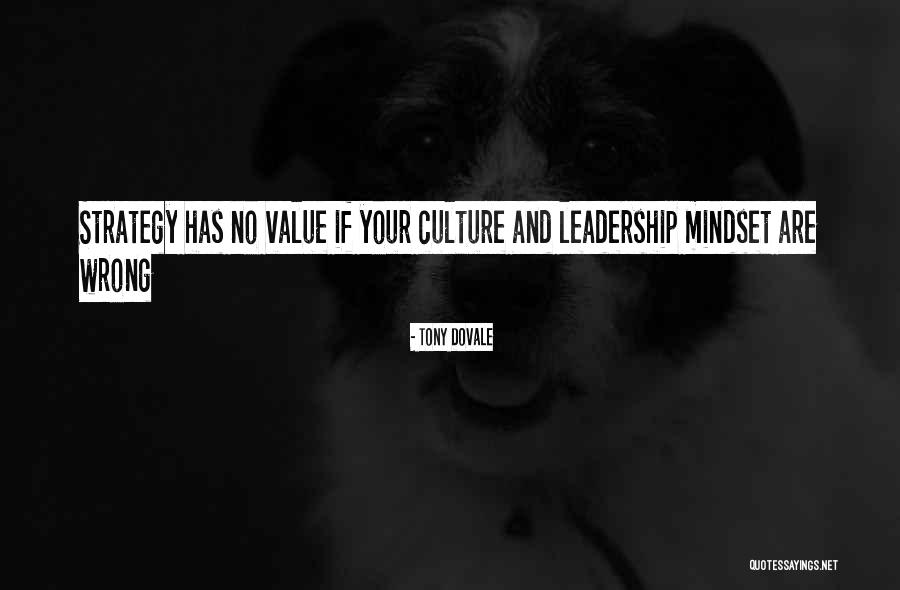 Culture And Leadership Quotes By Tony Dovale