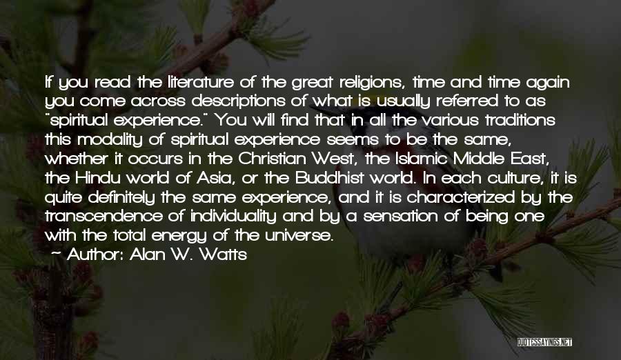 Culture And Traditions Quotes By Alan W. Watts