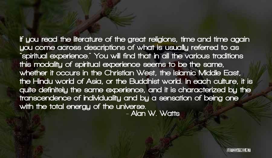 Culture And Traditions Quotes By Alan W. Watts