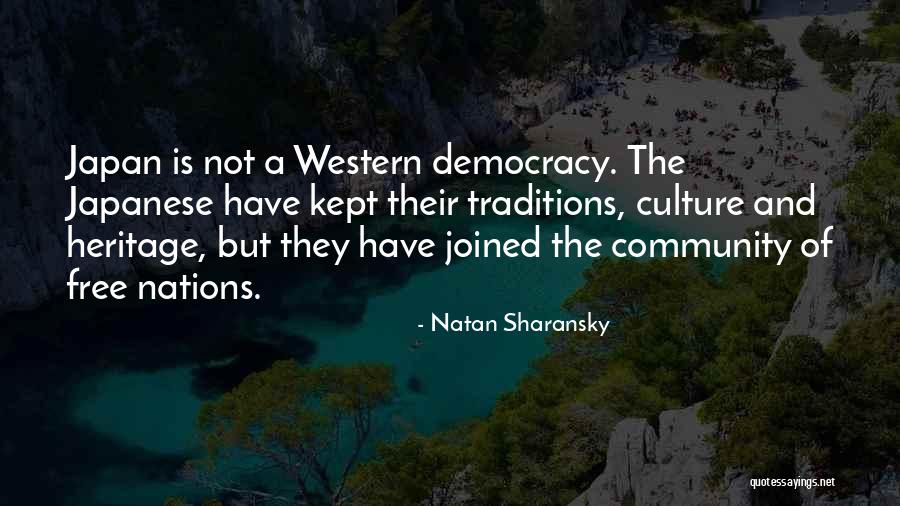 Culture And Traditions Quotes By Natan Sharansky