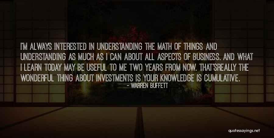 Cumulative Quotes By Warren Buffett