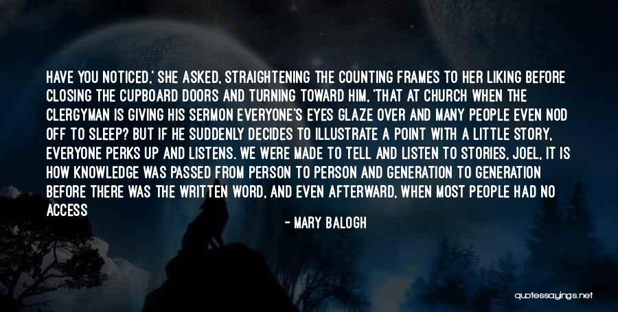 Cupboard Doors Quotes By Mary Balogh Cupboard Doors Quotes By Mary Balogh