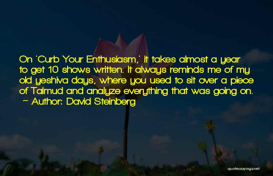 Curb Your Enthusiasm Quotes By David Steinberg