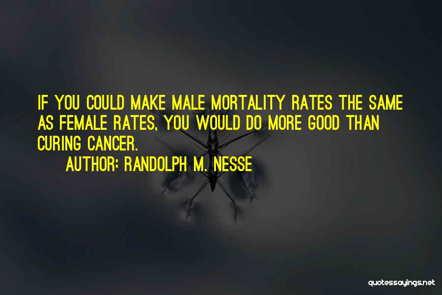 Curing Cancer Quotes By Randolph M. Nesse