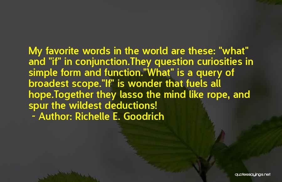 Curiosities Quotes By Richelle E. Goodrich